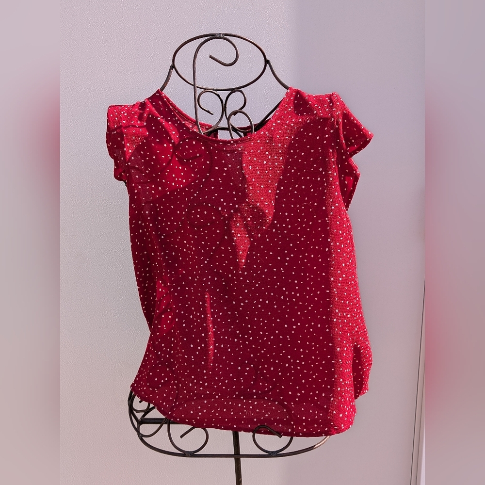 Red Polka Dot Blouse from Paper Moon